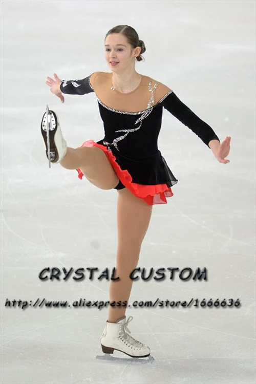 Лидер продаж лед фигурное катание Платья для женщин Мода Новый конкурс бренд Детский Фигурное катание платье кристалл dr3694