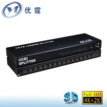 4K UHD v1.4 16 port hdmi splitter 1×16 HDMI Distribution Amplifier 3840*2160P 30hz 3d FULL 1080p