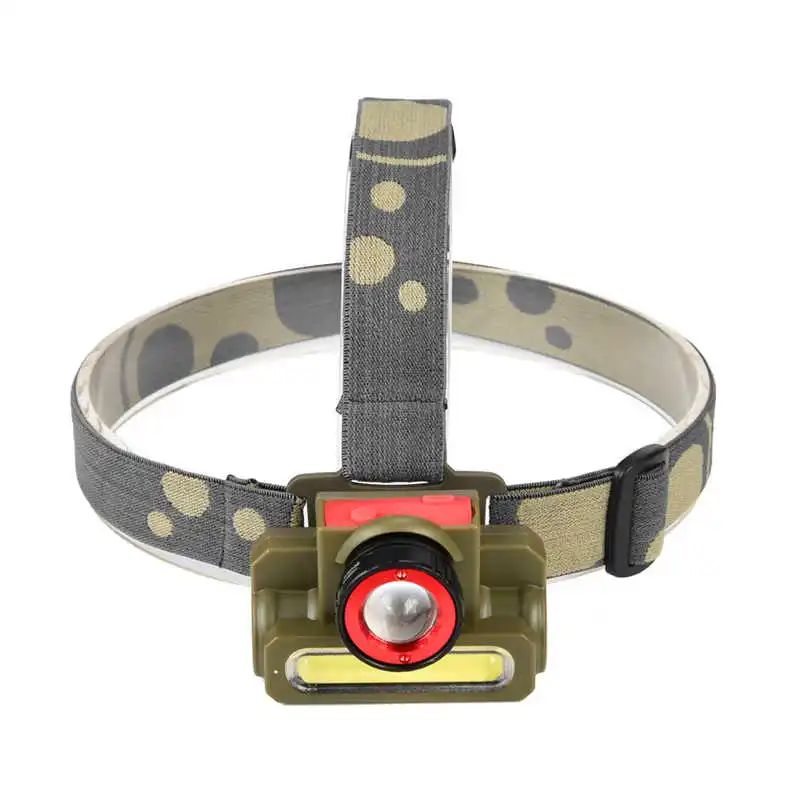 

T6LED +1xCOB Headlamp Bicycle/Bike Lights powerful led flashlight USB Chargeable Hunting Headlight by 18650 battery #3o8