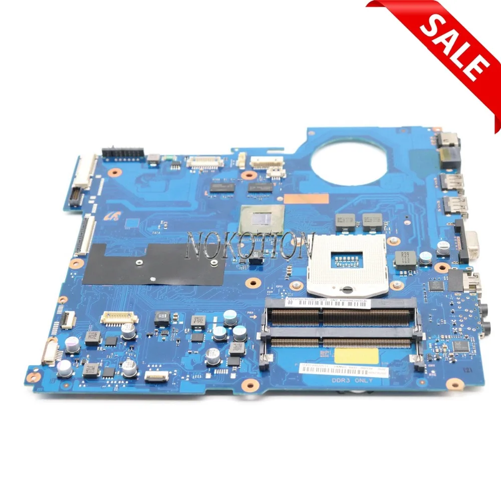 

NOKOTION Laptop Motherboard For Samsung NP-RC520 RC520 15 inch HM65 DDR3 GT520M 1GB BA92-08079A BA92-08079B Main Board