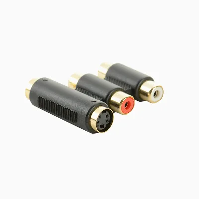 Адаптер S video lotus female AV к SV 2RCA + terminal аудио и видео|Кабели VGA| |