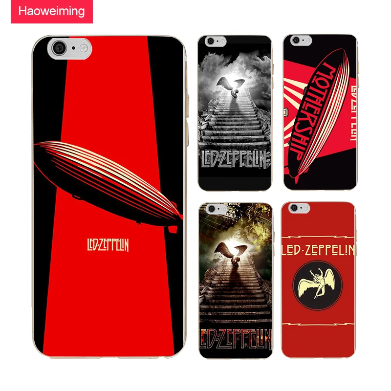 Haoweiming Led Zeppelin band Soft TPU Silicone Case Cover For Apple iphone 4 4s 5 5s SE 6 6s 7 8 Plus X H675 | Мобильные телефоны и