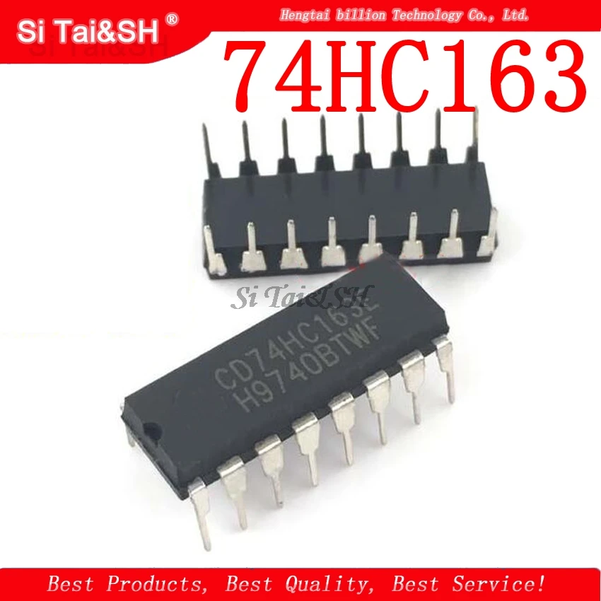 10 шт./лот 74HC163 DIP logic ics 74HC163N SN74HC163N 4-битные синхронные двоичные счетчики |