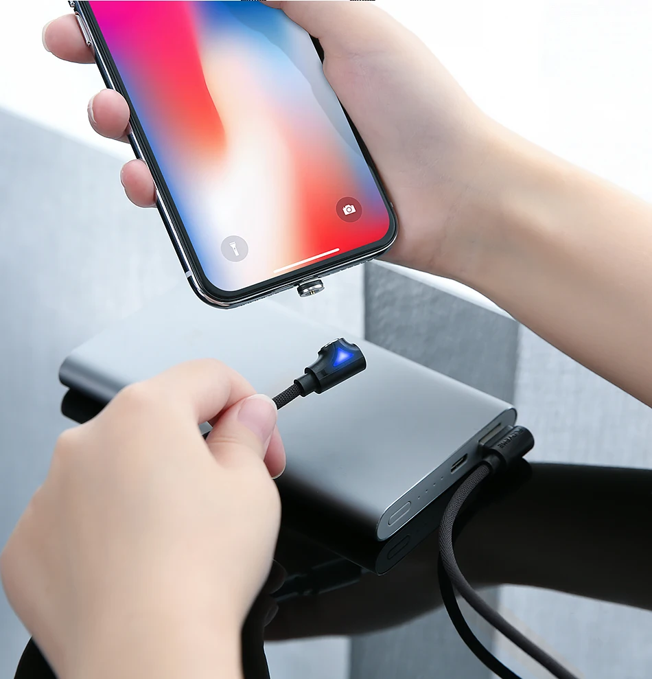 FLOVEME USB кабель для iPhone X 7 8 9 плюс 6 6s 5 5S L Тип Магнитная Зарядное устройство кабель для lightning/зарядка через usb кабель оплетка шнура for iphone charger cable