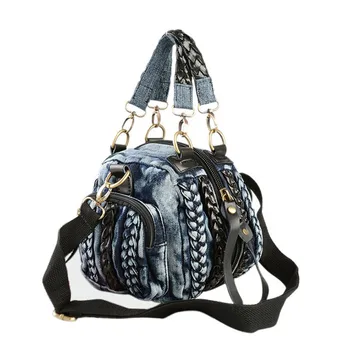 

2019 Fashion New Denim Small Shoulder Bag Ladies Street Causal Shopping Messenger Bags for Women Evening Day Clutch Bags