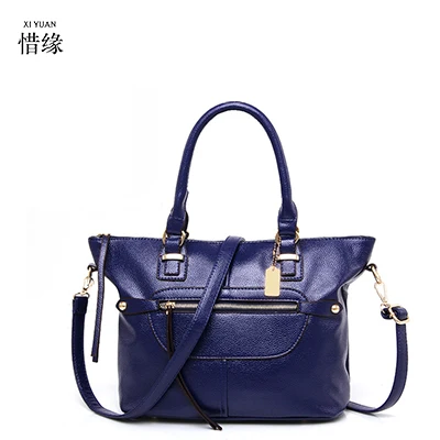 

New Autumn spring Large Women Leather Handbag PU Retro big Bag Crossbody Bag Ladies Handbag Tote Large Female Clutch Bolsa blue