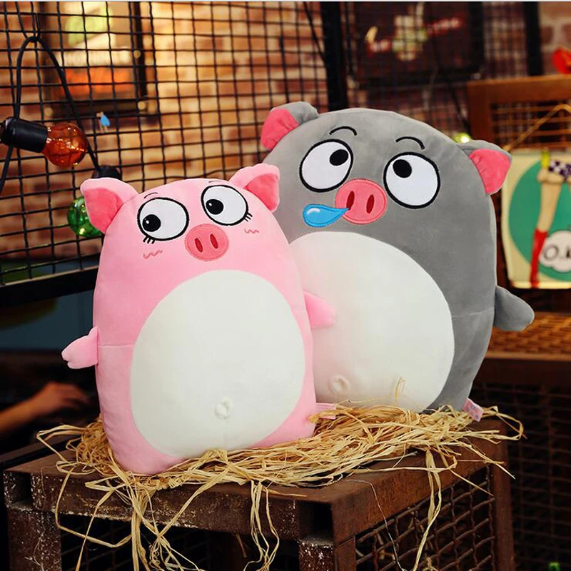 

Hot Sale Cute Pigs Eiderdown Cotton Plush Toy Soft Plush Pillow Birthday Gift For Children's