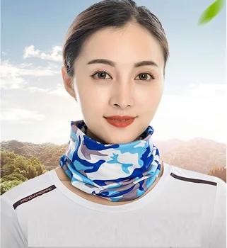 

1pcs Camouflage Series Hiking Scarf men/Women Reversible Turban Hand Band Magic Outdoor Ice silk sweat absorption quick drying