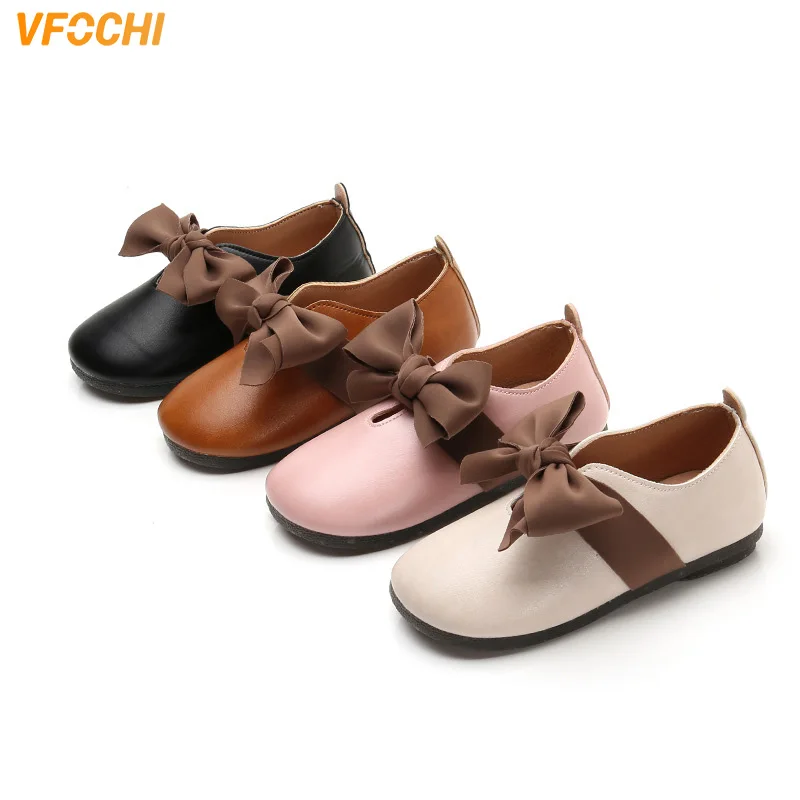 

VFOCHI New Girls Leather Shoes for Kids Low Heeled Girls Casual Shoes Children Party Wedding Shoes Teenager Girls Danding Shoes