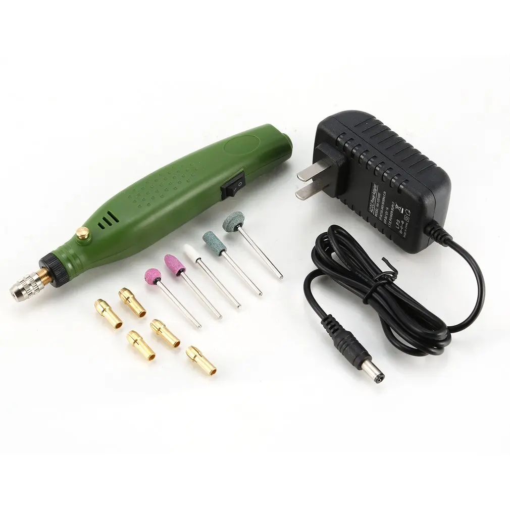 12W Electric Drill Mini Grinder Set Drilling Engraving DIY Power Rotary Tool Kit Grinding Polishing Engraver Pen 14000r/min | Инструменты