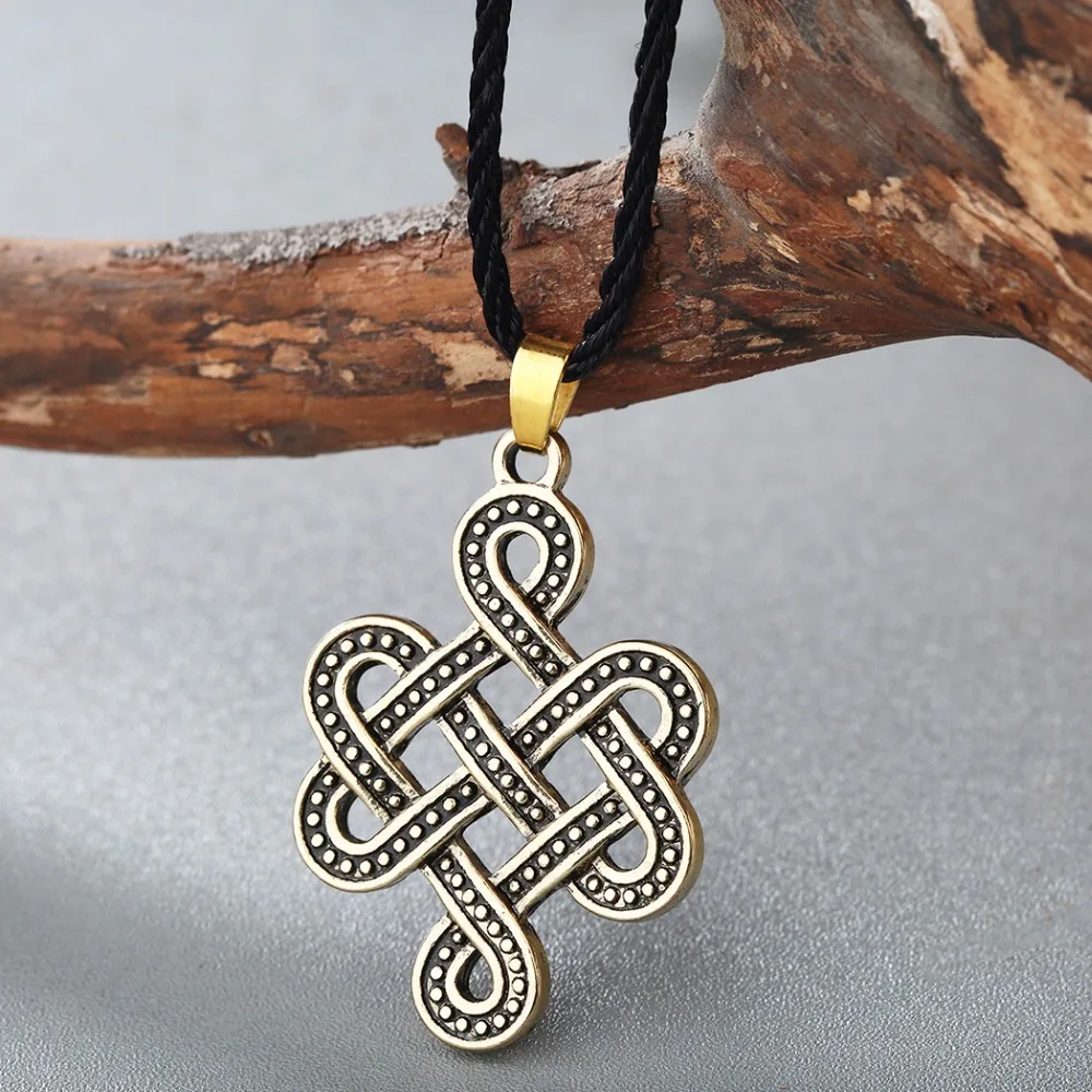 QIAMNI 10 шт. античный панк языческий амулет Valknut Викинги колесо славянский символ