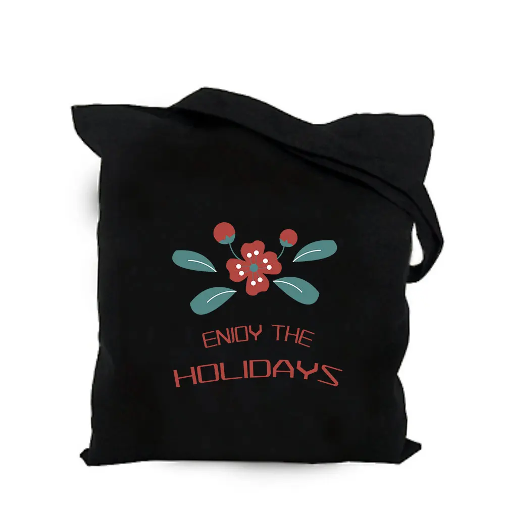 2019 letter black cotton canvas bag customized eco girl tote bag custom made shopping bags with logo for men or women  (1)