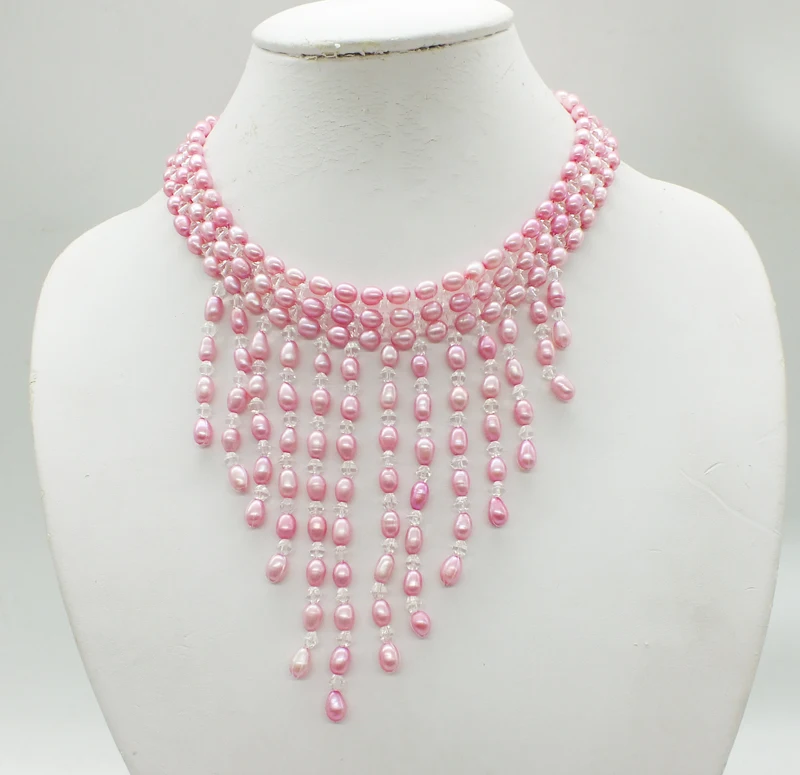 2019-1-7-1023# The last one, natural freshwater pearl necklace 15"