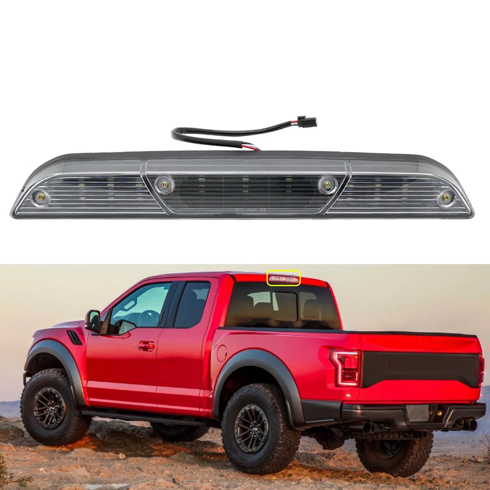 For Ford F150 LED Third Brake Light Smoke LED 3rd Brake Lights For Ford F-150 - Cargo Tail Lamp 2015 2016 (17)