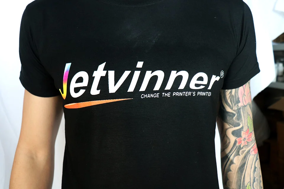 Jetvinner A4 Размер планшетный принтер машина для печати темного цвета футболка непосредственно Одежда чехол для телефона принтер