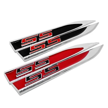 

for Chevrolet Aveo Cruze Silverado Chevy v8 Malibu Captiva Car Styling Auto Accessories Metal Sticker Emblem Decal for SS Logo