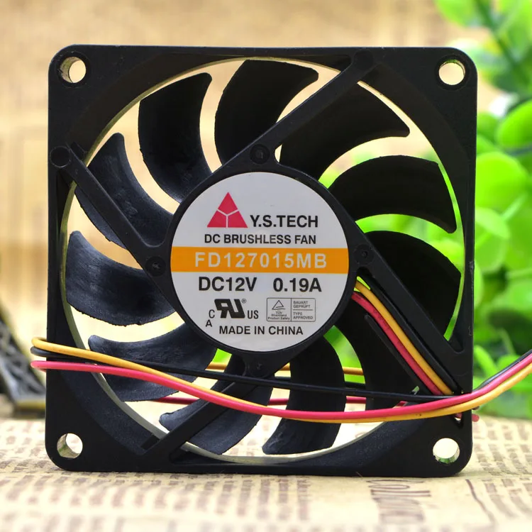 

New original 7CM 7015 12V0.19A FD127015MB AMD Computer CPU fan 3-wire speed test