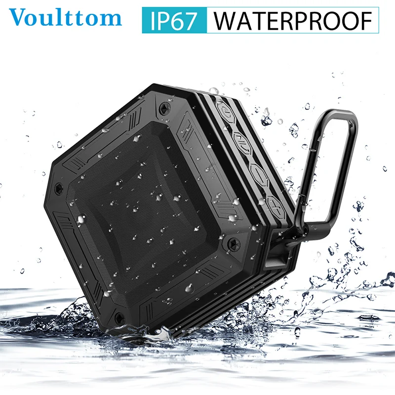 Voulttom Bluetooth динамик портативный беспроводной динамик мини Водонепроницаемый Саундбар с AUX FM для наружного кемпинга компьютерный душ