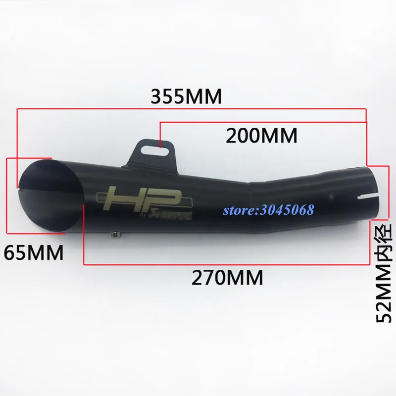 51mm Universal de la motocicleta tubo de Escape Scooter silenciador con DB asesino para KTM Z750 R3 R6 MT03 MT07 Ninja250 Slip-Moto