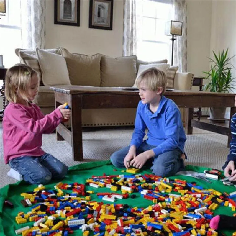 الاطفال الأطفال الطفل تلعب حصيرة البساط السجاد حمام لعبة حقيبة التخزين مربع سلة تنظيمية للأدوات سعة كبيرة بطانية تراثية اللعب اللعب