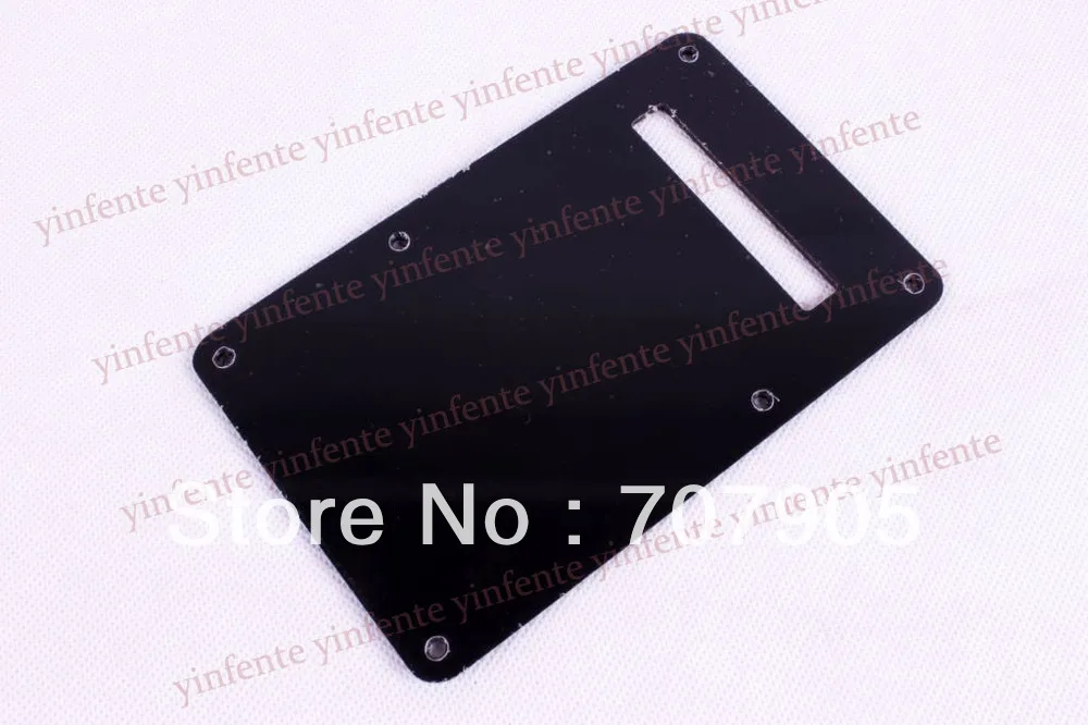 

Back Plate 1 Ply Black Tremolo Cover For S trat Guitar