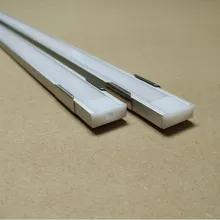 Тонкий алюминиевый профиль с крышкой и торцевыми колпачками 2 м/шт. 116 м/лот