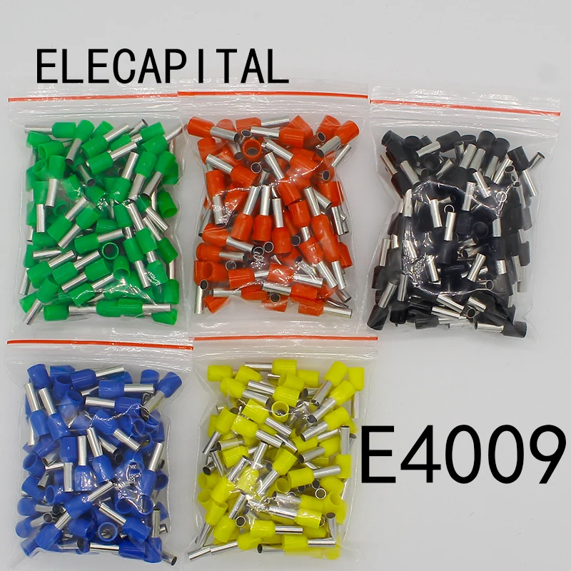 E4009 Tube insulating terminals 4MM2 100PCS/Pack Cable Wire Connector Insulated Insulating Crimp Terminal Connector E-