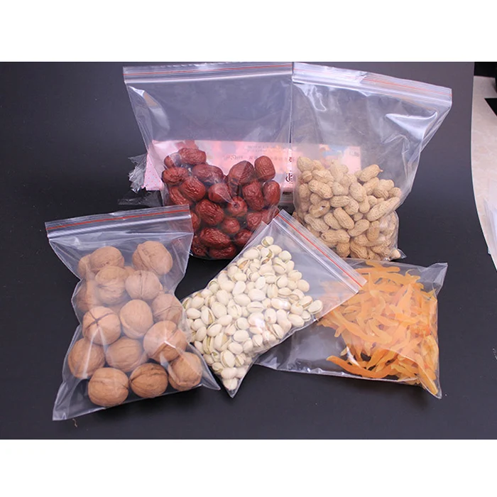 100 шт герметичное пластиковое уплотнение Ziplock мешки самоклеющиеся прозрачные