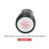 EASYGUARD Replacement push engine start stop button for ec002 series P7n style, red light ► Photo 2/5