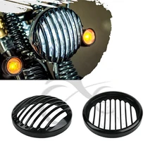 CNC Led Headlight Grill Cover For Harley Davidson Sportster XL 883