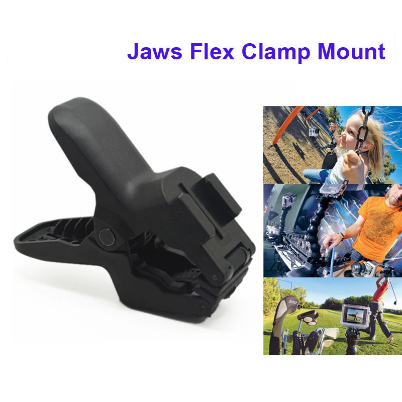 Аксессуары для челюстей Flex Clamp Mount для Gopro Hero4/3+/3/2/1, GITUP, SJCAM, SJ4000 SJ5000, Экшн-камера XiaoYi Камера