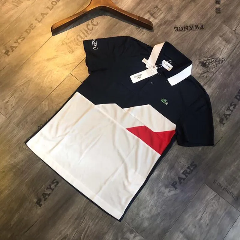 Lacostelegend men's T Shirt 2019 new casual gym shirt breathable Summer Fashion Short Sleeve tees camiseta hombre hot sale
