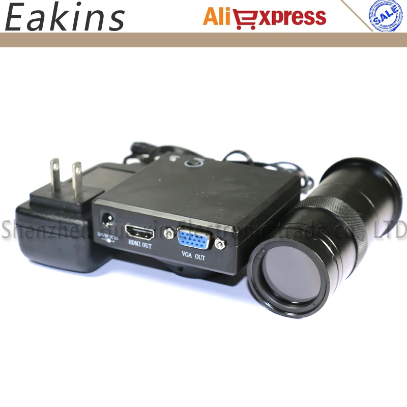 

1080P Industry Camera CMOS HDMI VGA CCD Microscope Camera Built-in measurement software+100X/180X/300X C-Mount Lens For Repair