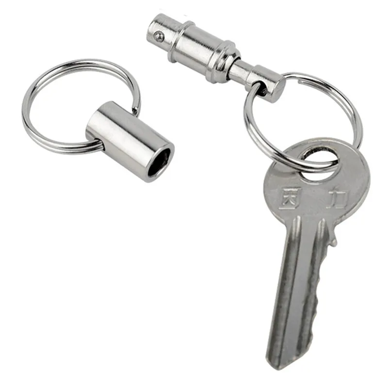 

New Arrival 1 PC Ferroalloy Handy Detachable Pull Apart Quick Release Key Chains
