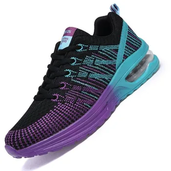 

2020 New Fashion Flat sneakers Women Trainers Breathable Sport Woman Shoes Casual Zapatillas Mujer sneakers women flats