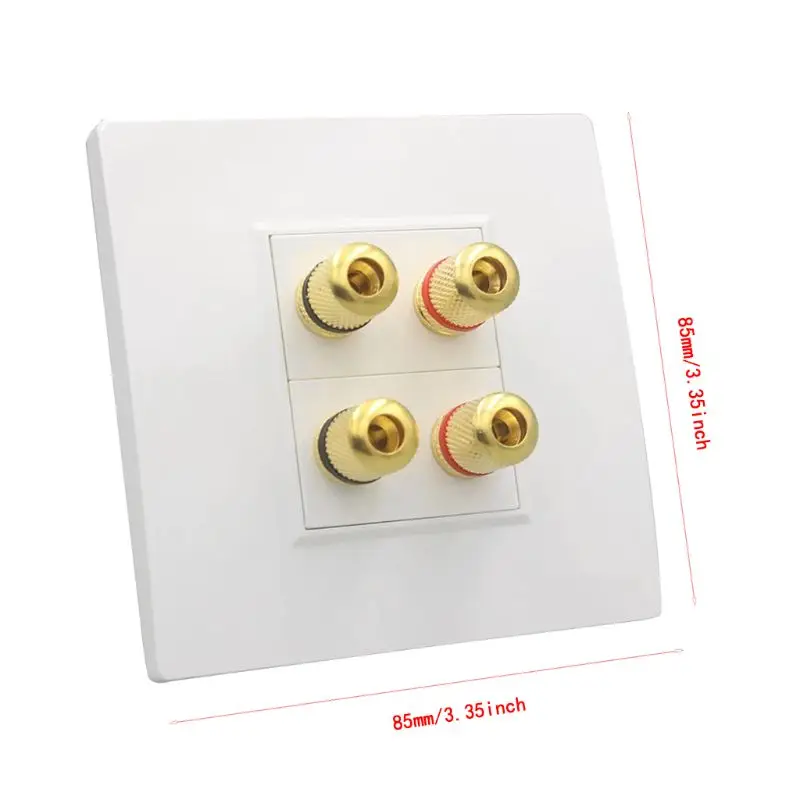 2PCS BINDING POST BOX Audio Speaker Terminal Banana Plug Socket Board DIY HiFi