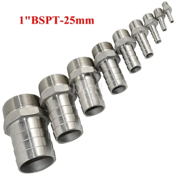

20pcs 25mm OD barb to 1"BSPT male thread SS Pipe Fitting
