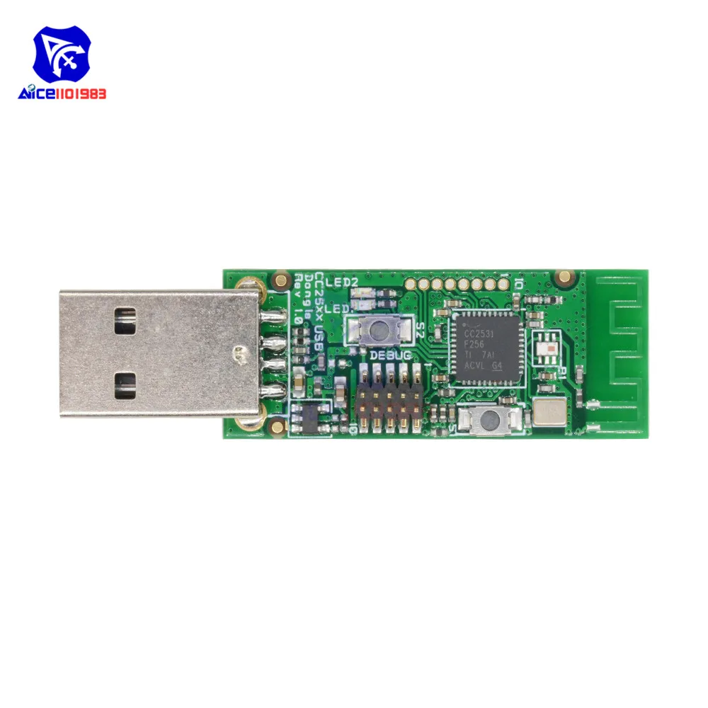 Модуль анализатора Packet diymore Bluetooth Zigbee CC2531 модуль USB интерфейса захвата пакетов|module