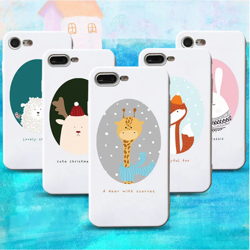 Lovely Funny Animals Pattern Silicon Phone Case For Iphone 7 7plus 6 6s 6plus plus TPU General Protective Back Cover Shell |