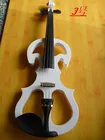 N3 High quality white color electric violin 4/4 violin handcraft violino Musical Instruments violin Brazil Wood bow