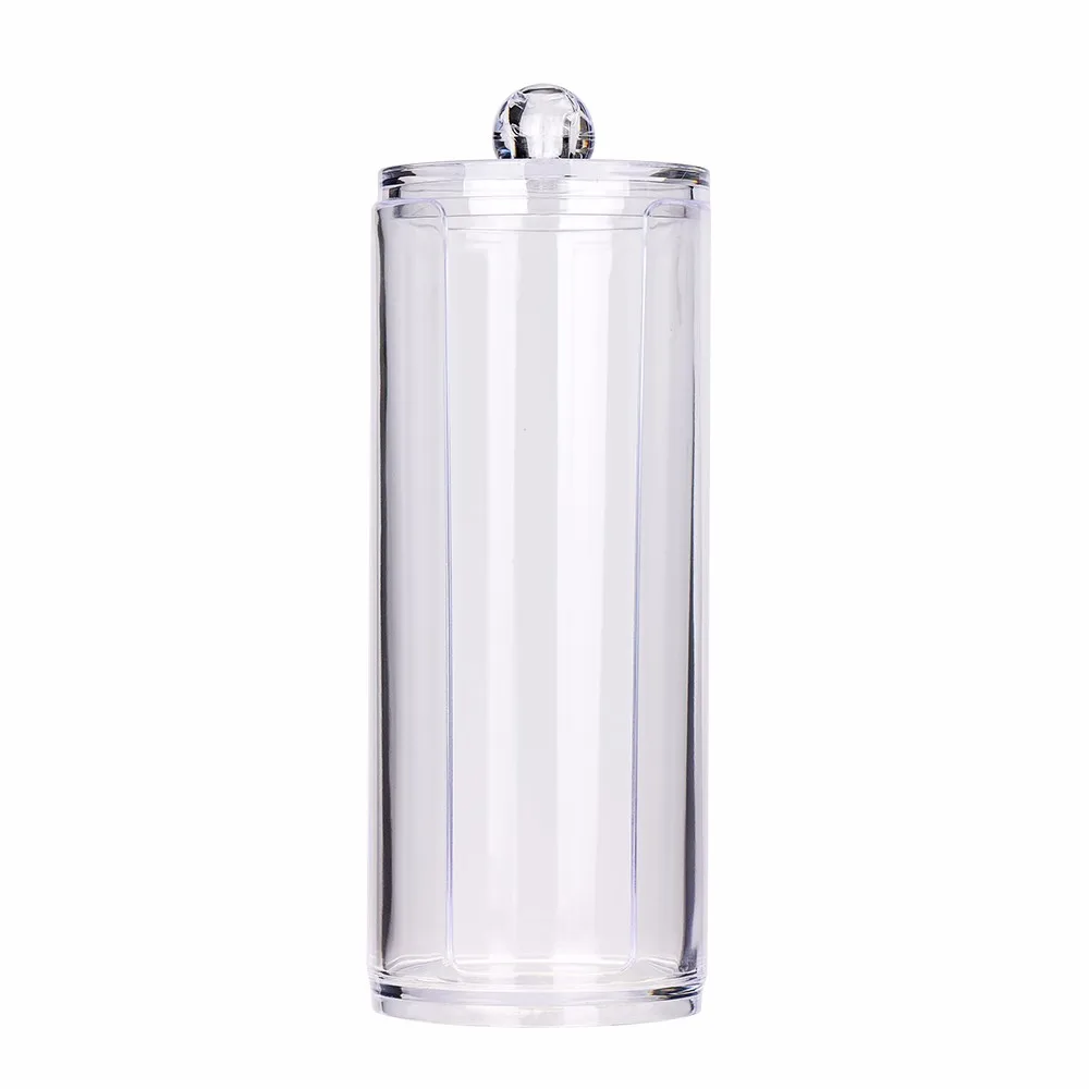 

Portable Round Container Storage Case Make Up Cotton Pad Box Brush Organizer Makeup Lipstick Storage Box Sorting Organizer #R5