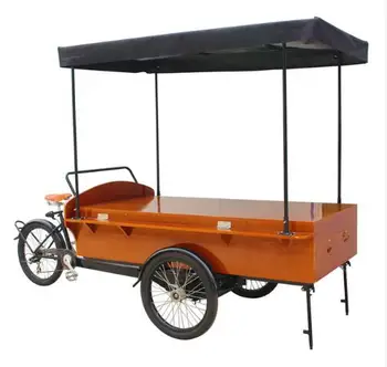 

KN-T04B Retro Coffee Bike /Hot Food Truck/Fashion Coffee Cart with free shipping by sea