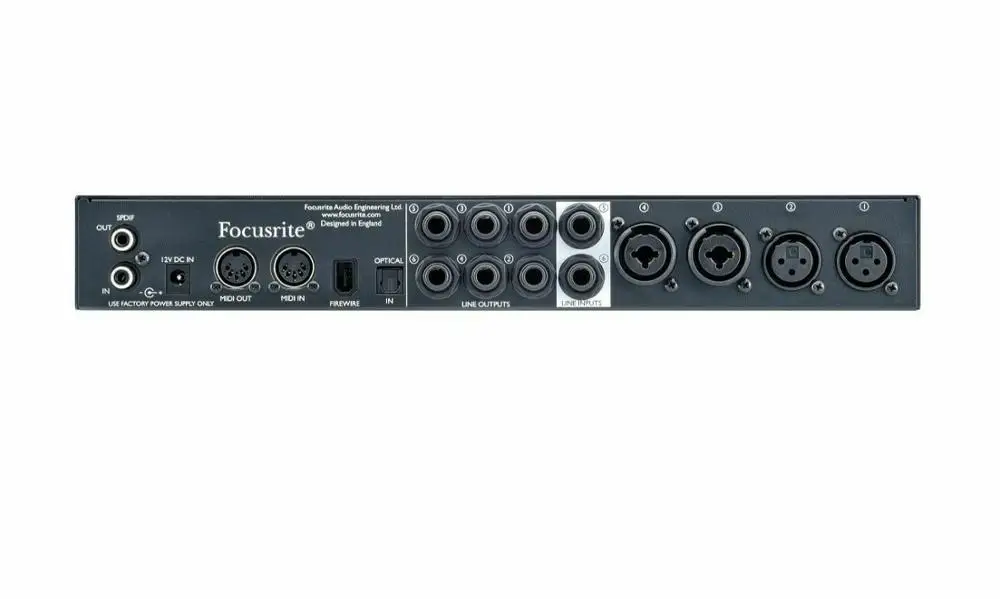 Focusrite Saffire Pro 26 18-input 8-output звуковая карта FireWire аудио интерфейс запись студийная группа Запись Звуковая карта