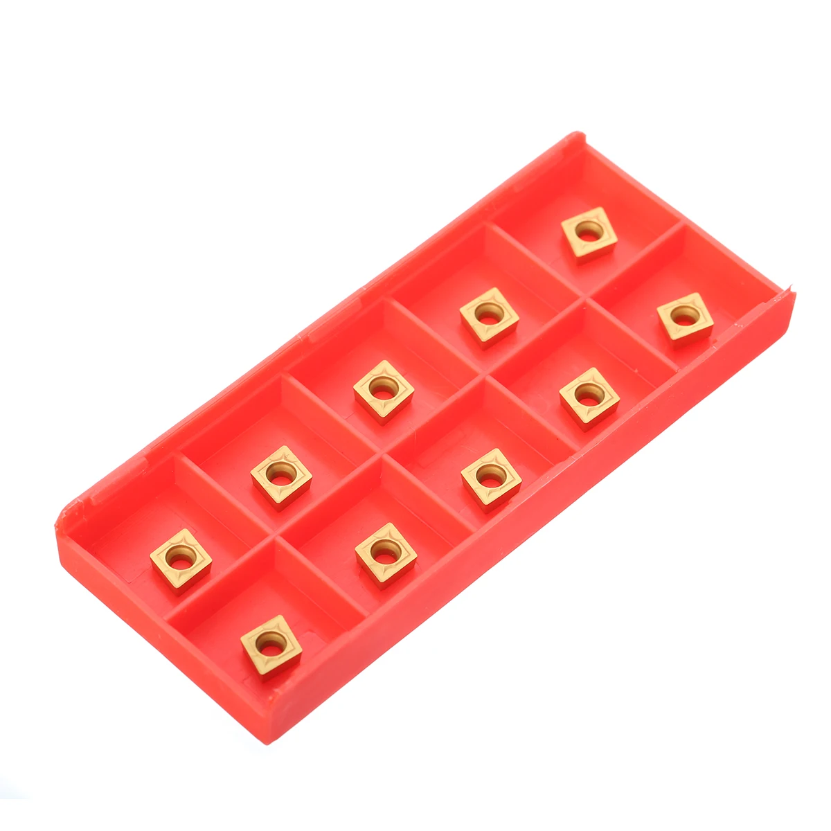 10pcs New Gold CCMT060204 US735 CCMT21.51 Inserts CNC Turning Tool Inserts with Box 6x6x2.5mm