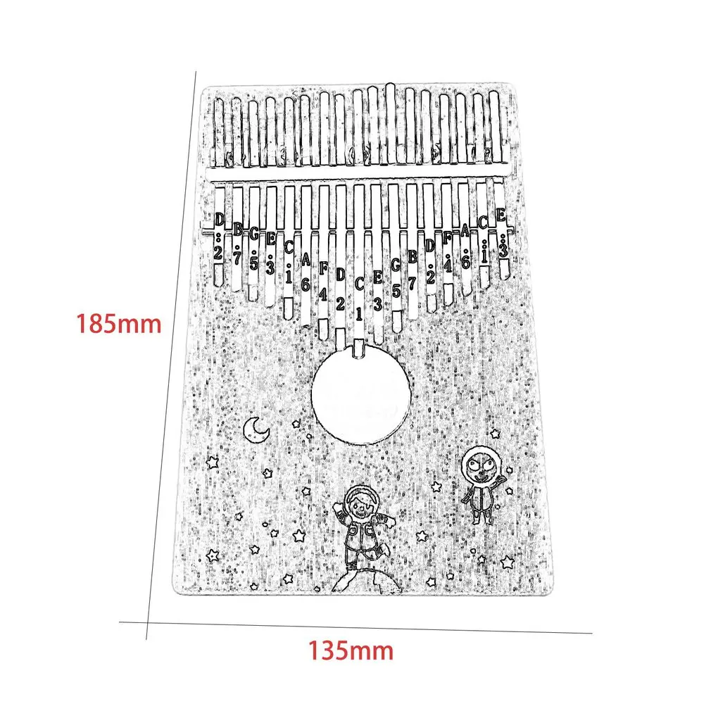 10/17 ключи карманный размер калимба большой палец пианино Пальчиковое пианино калимба для начинающих портативный инструмент Лидер продаж Прямая поставка