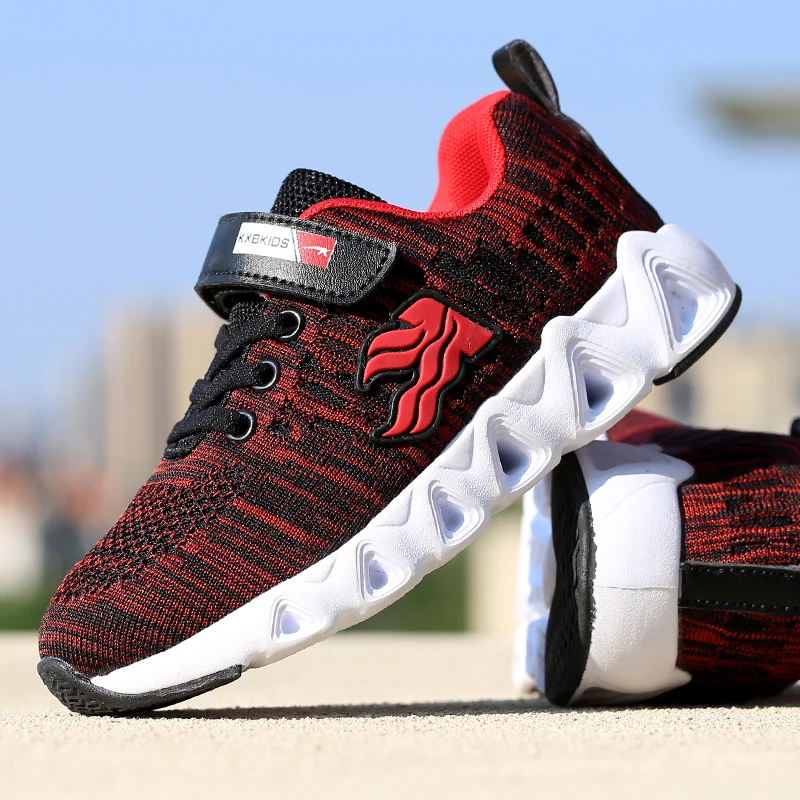 

SKHEK New Spring Kids Shoes Mesh Color Matching Children's Tennis Breathable Sport Shoes Fashion Footwear Girls Boys Sneakers