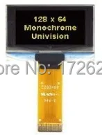 

1.54 inch 24PIN Yellow OLED Screen SSD1309 Drive IC 128*64 SPI/I2C/Parallel Interface