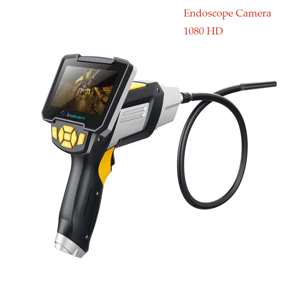 

2019 New Handheld Portable Endoscope Waterproof Otoscope Inspection Endoscope Camera LCD Display Borescope