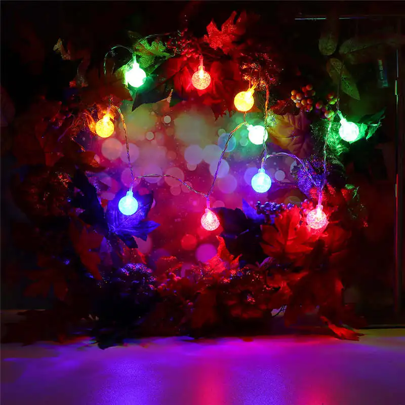 5 м водонепроницаемый 40LED струнный Свет Хрустальный Пузырь открытый сад Свадебный декор гирлянда из лампочек набор 40JA14 - Испускаемый цвет: STRING LIGHT