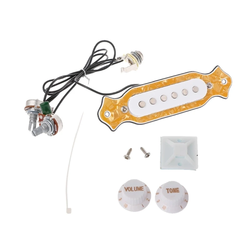 

1Set Acoustic Guitar Soundhole Pickup 6 String for Cigar Box Guitar Parts Accessories